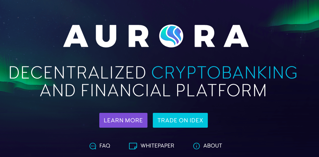 Aurora cryptocurrency Website
